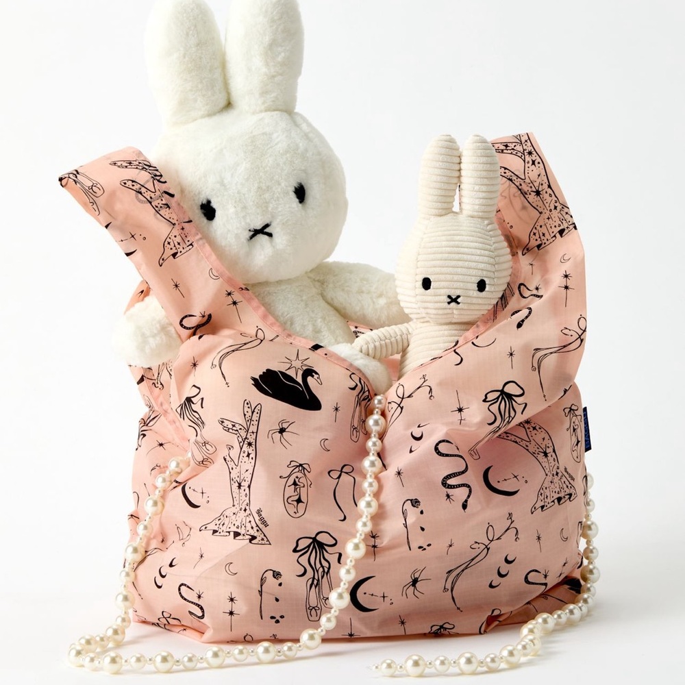 BAGGU Packable Reusable Bag- Ballet Icons - Picture 5 of 5
